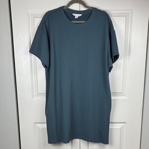 Athleta Slate Blue Short Sleeve Dress